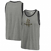 Houston Rockets Fanatics Branded Camo Collection Prestige Tri-Blend Tank Top - Heathered Gray,baseball caps,new era cap wholesale,wholesale hats